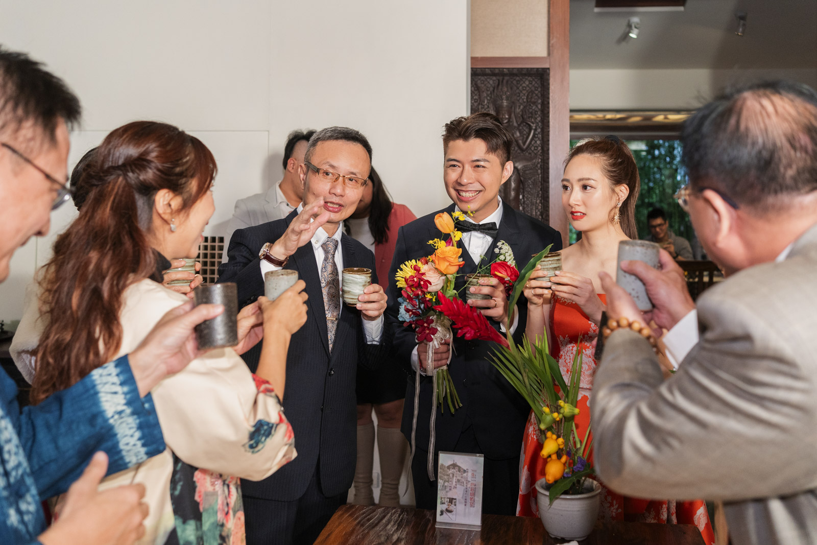 婚禮敬酒畫面閃光燈補光與構圖示範